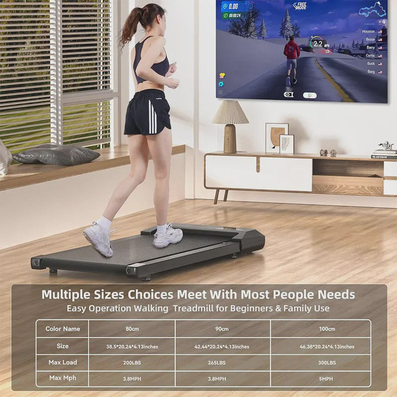 Superun 2-in-1 Loopband met 2.2PK Motor: Compacte Onder Desk Treadmill voor Thuis