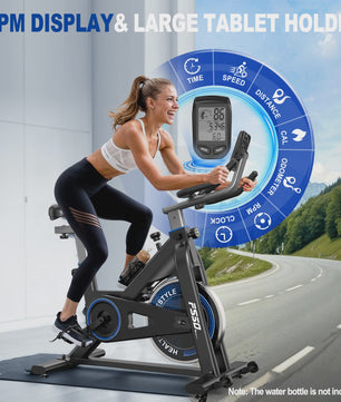 Fysiq Hometrainer Fiets met 300 Watt Weerstand & 4-Weg Verstelbaar Ergometer