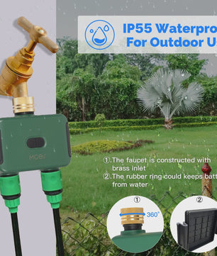 MOES Smart Zigbee 2-Uitlaat Water Timer - Slimme Tuinsproeier met App & Voice Control