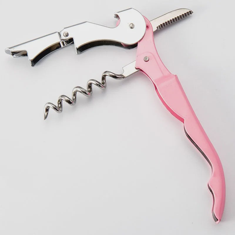 Roestvrijstalen Multifunctionele Kurkentrekker & Flesopener - Zilverkleurig