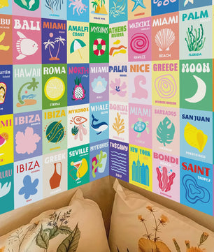 50 Stuks Reispostkaarten Set - Decoratie voor Fotowand, Feest & Album