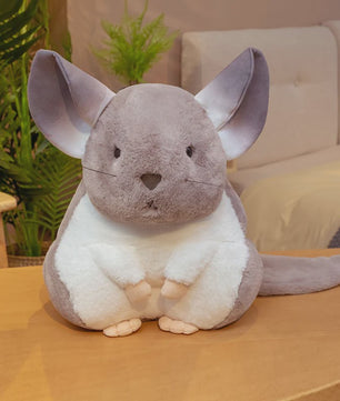 Schattige Chinchilla Pluche Kussen - Zacht Pluche Dier Speelgoed voor Kinderen