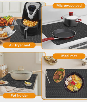 Siliconen Inductie Kookplaat Mat - Hittebestendig, Krasvrij & Antislip Keukenbeschermer