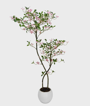 Hoge Kunst Jasmijnboom met Bloemen - Realistische Nep Jasmijnplant voor Binnen & Buiten