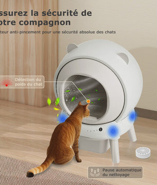 Automatisch Zelfreinigende Kattenbak - Grote Capaciteit, WiFi & App Bediening