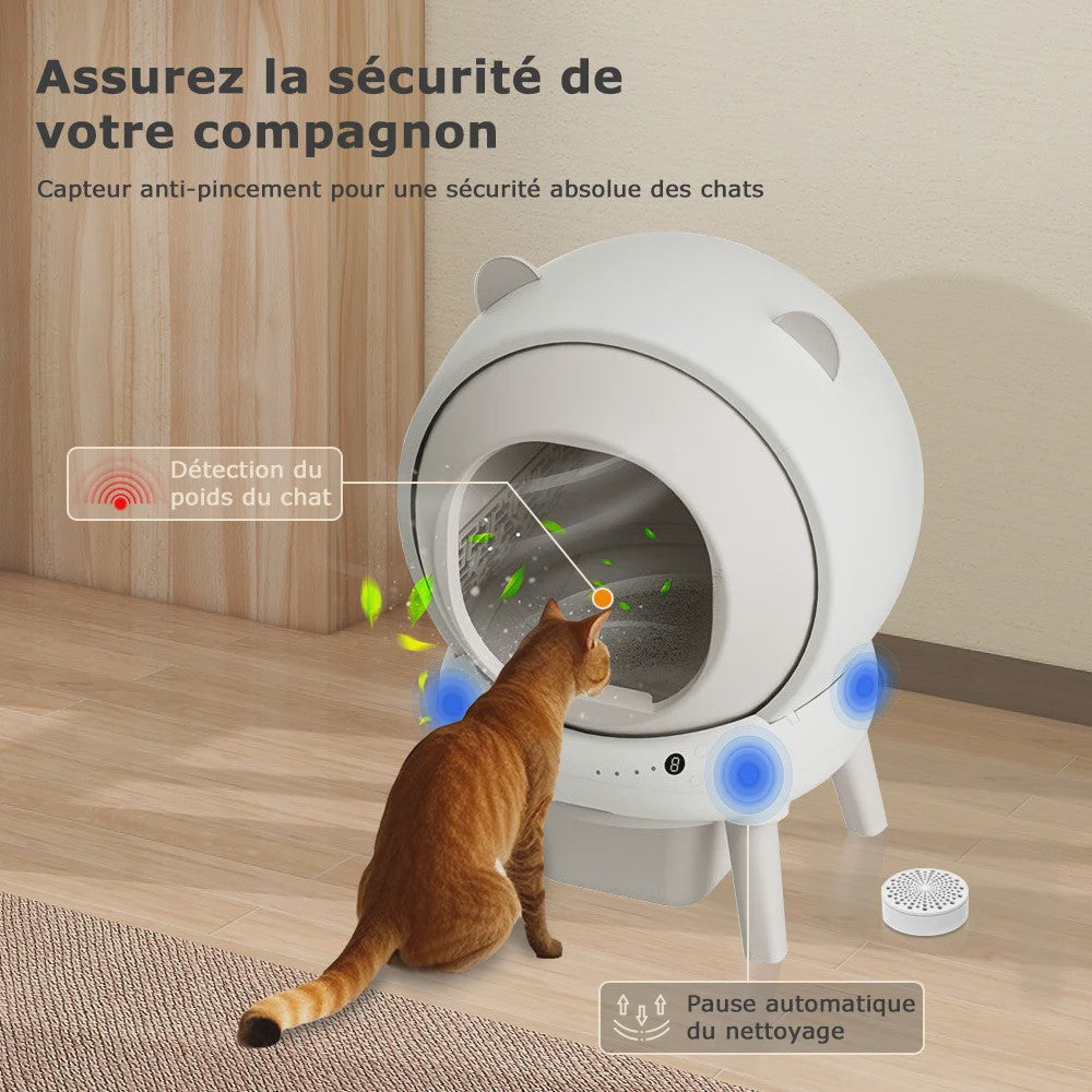 Automatisch Zelfreinigende Kattenbak - Grote Capaciteit, WiFi & App Bediening