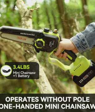 Supstable 6" Snoerloze Kettingzaag Paalzaag - Krachtige Brushless Motor, Makita Accu Compatibel