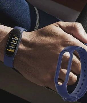 Siliconen Polsband voor Xiaomi Mi Band 7, 6, 5, 4, 3 - Vervangend Bandje Smartwatch Accessoire
