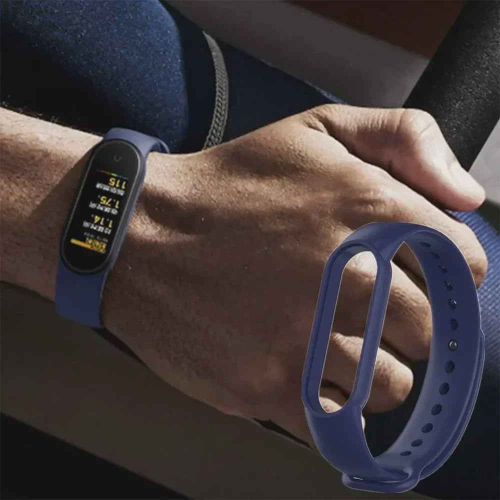 Siliconen Polsband voor Xiaomi Mi Band 7, 6, 5, 4, 3 - Vervangend Bandje Smartwatch Accessoire
