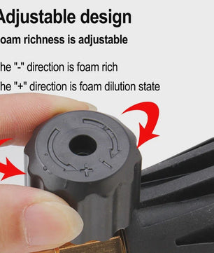 Hogedrukreiniger Pistool & Schuimkanon Kit met 1/4" Snelkoppeling en M22-14 Adapter