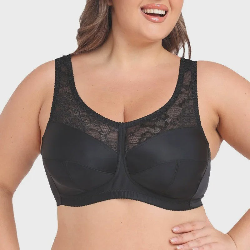 Comfortabele Minimizer Beugel BH met Kant - Volle Cup & Brede Afneembare Bandjes