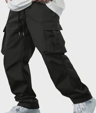 Herfst/Winter Heren Cargo Broek met Multi-Pocket en Tailleband