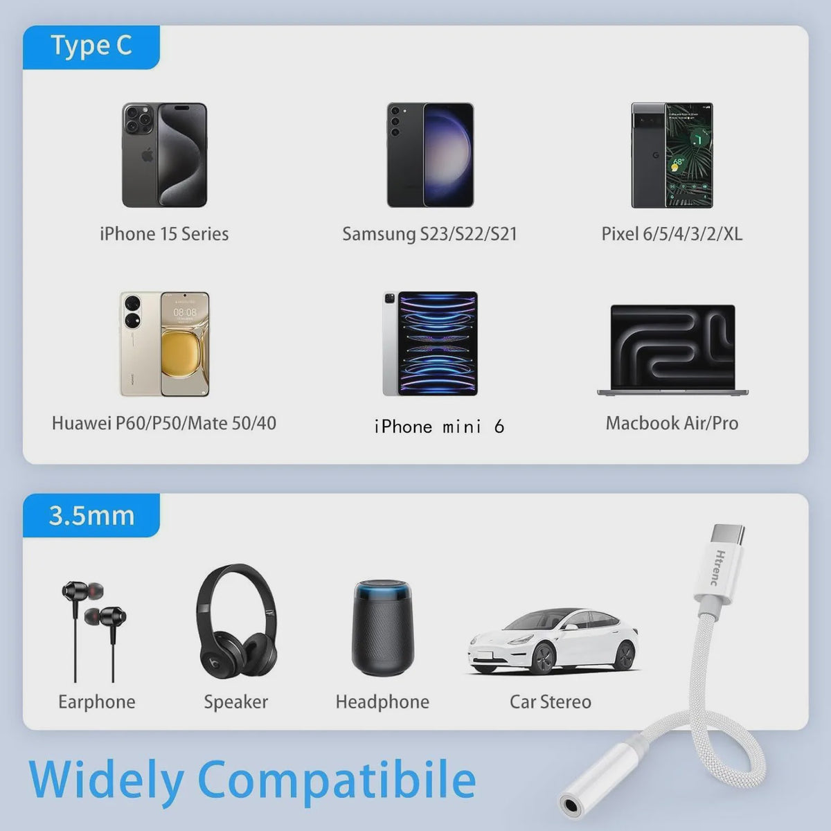 USB-C naar 3.5mm Audio Adapter: Hoge Kwaliteit Converter voor Telefoons & Tablets