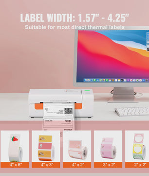 Professionele Thermische Labelprinter - 203 DPI USB Desktop Printer voor Verzending & Barcodes