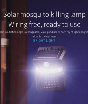 Solar Tuinlamp met Muggenkiller & Bewegingssensor - Waterdicht Buitenlicht
