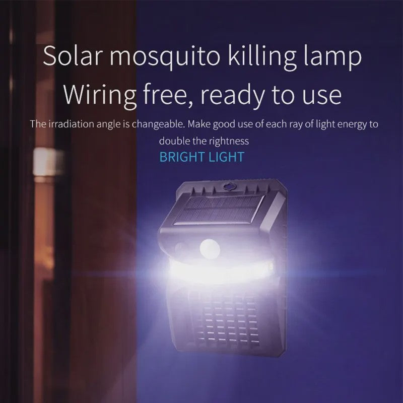 Solar Tuinlamp met Muggenkiller & Bewegingssensor - Waterdicht Buitenlicht