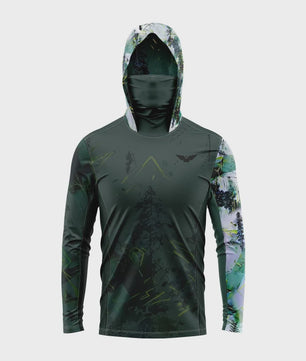 Herenshirt met Lange Mouwen en 3D Visprint - Ademend & Comfortabel voor Outdoor Activiteiten