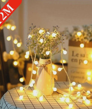 10 Meter LED Snoer Verlichting met Baljes - USB/Batterij - Buiten & Binnen - Feestelijk Decoratie Licht