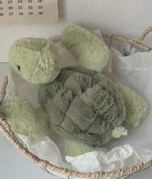 Realistische Schildpad Knuffel - Zachte Zeeturtle Pluche Dier met Sleutelhanger voor Kinderen