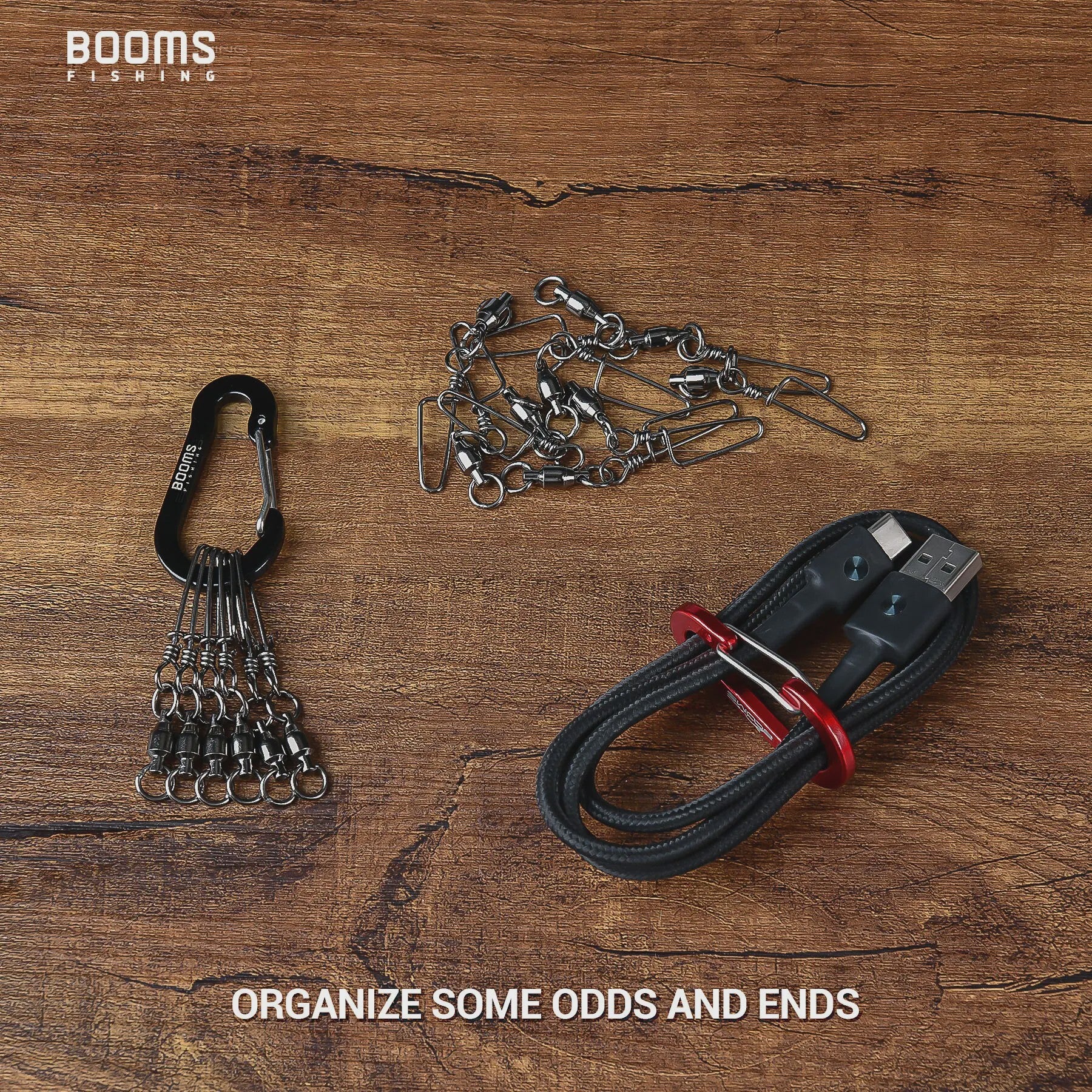 Set van 6 Aluminium Karabijnhaak Sleutelhangers - Outdoor, Camping & Vissen