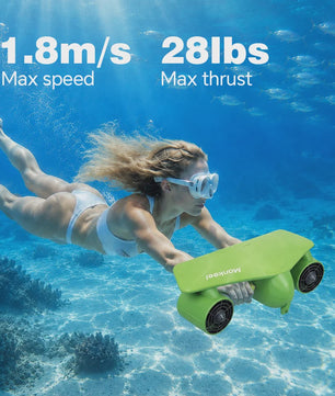Krachtige Onderwater Scooter met Dubbele Motor: 45 Min Runtime & Camera Mount