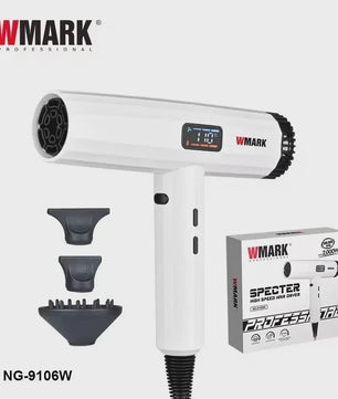WMARK NG-9106W Professionele Haardroger - Warmte/Koude Instelling & Negatieve Ion Technologie