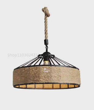 Industriële Touw Hanglamp - Retro Sfeer voor Eetkamer & Woonkamer