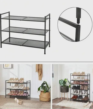 Stapelbaar Schoenrek met 3 etages - Organiseer uw schoenen efficiënt