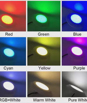 Waterdichte LED Zwembadverlichting 12W - Meerkleurig & Dimmable Onderwater Spotlight DC12V