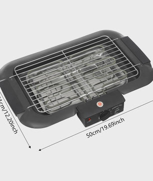 Elektrische Tafelgrill 2000W met 6 Temperatuurstanden - Perfect voor Binnen & Buiten