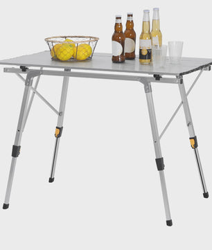 Opvouwbare Campingtafel - In Hoogte Verstelbaar | Ideaal voor Tuin, Picknick & Reizen