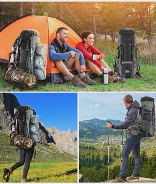 Night Cat Kampeerrugzak 70L/90L - Waterdicht, Lichtgewicht & Ademend - Outdoor Rugzak voor Wandelen & Reizen