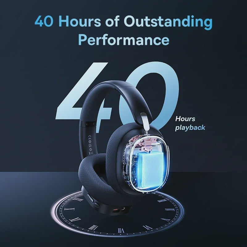 Baseus GH02 Gaming Headset: Draadloos, Bluetooth 5.3, 2.4G, RGB, 40mm Drivers, 40u Batterij