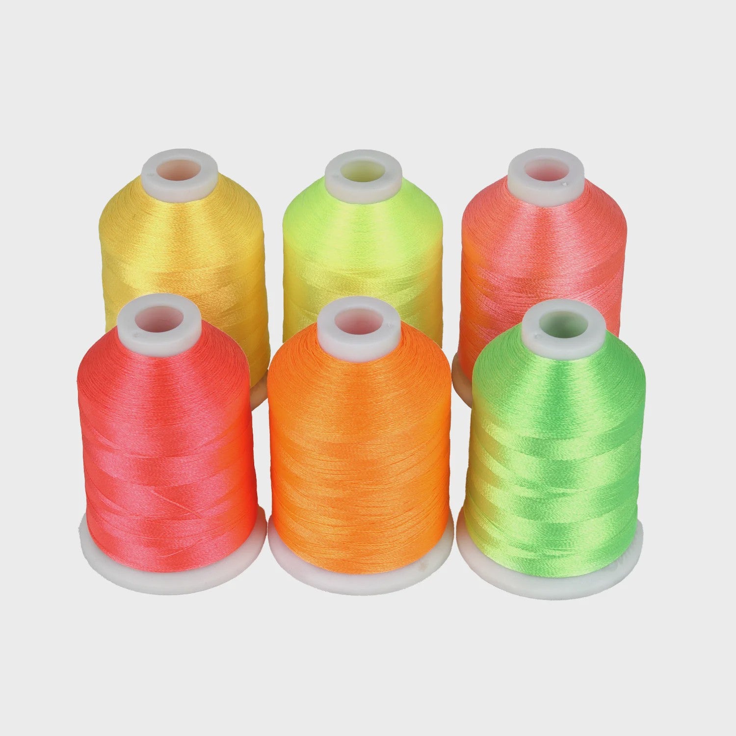 Simthread 6 Neon Fluorescerende Polyester Borduur Garen Spoelen - 1000m