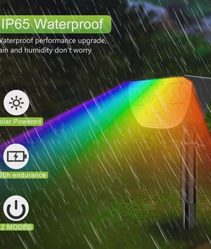 Solar Tuinspots LED (72/68) - IP65 Waterdicht, 3 Modi, Buitenverlichting