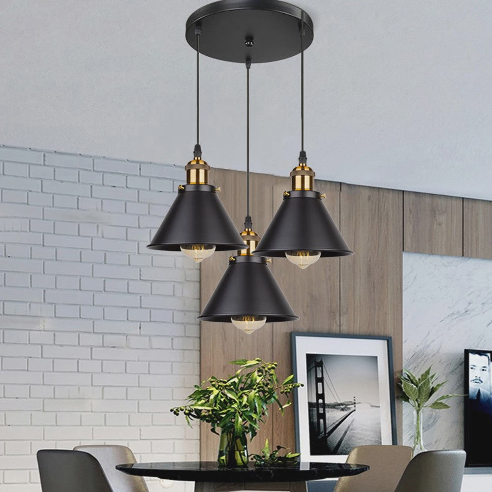Retro Hanglamp Loft Stijl - Industriële Plafondlamp met E27 Fitting