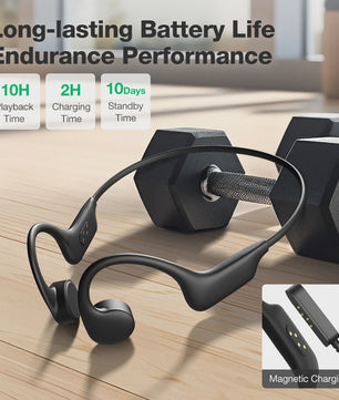 BlitzWolf BW-BTS8 Bone Conduction Oordopjes - 32GB Geheugen, IPX8 Waterdicht, Bluetooth 5.3
