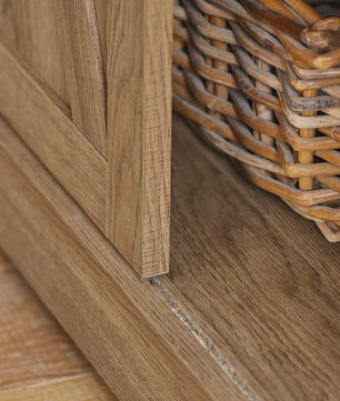 Rustiek Houten Sideboard met Schuifdeuren - Landelijke TV-meubel en Opbergkast