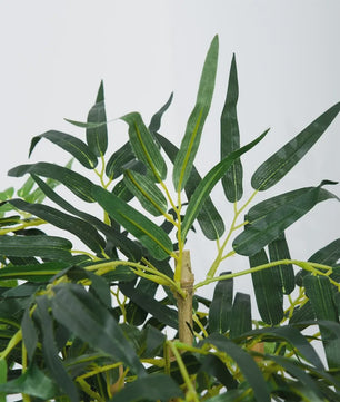 Outsunny Artificial bamboo with flower pot plant leaves realistic decorative