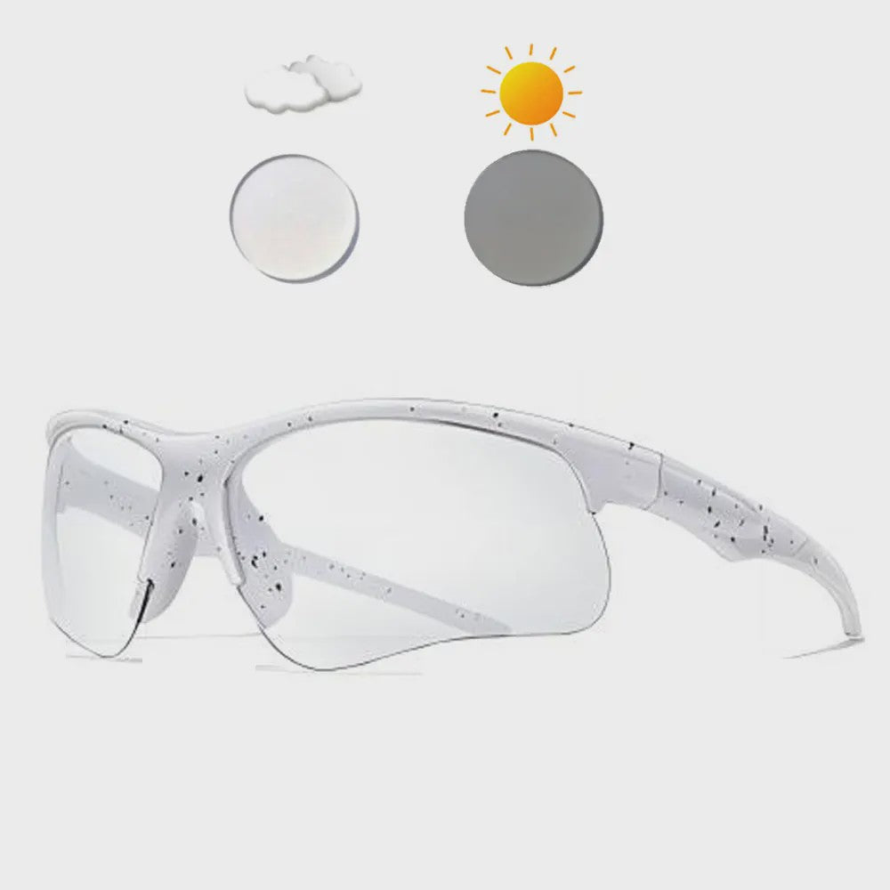 Photochrome Fietsbril - UV-bescherming & Winddicht voor Mannen & Vrouwen | Sport & Outdoor