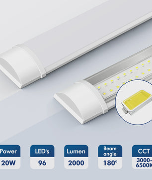 LED TL Buis Armatuur - 60cm, 90cm, 120cm - Werkplaats, Garage, Kantoor
