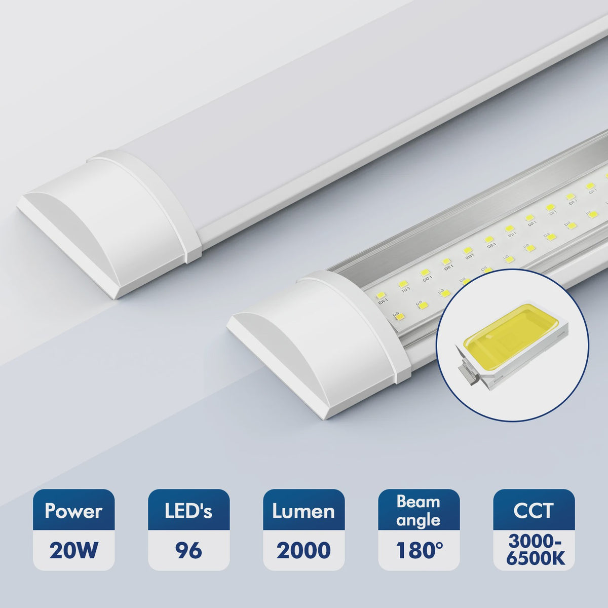 LED TL Buis Armatuur - 60cm, 90cm, 120cm - Werkplaats, Garage, Kantoor