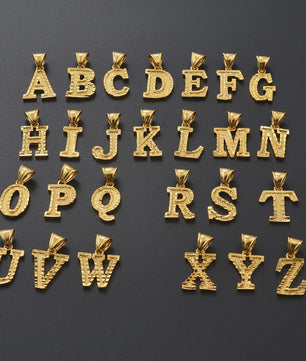Gouden Initiaal Ketting met Touwketting - Kies Uw Letter (A-Z)