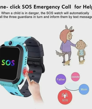 Lenovo Kinder Smartwatch 5G GPS SOS Camera Waterdicht - Veilig & Leuk Cadeau voor Jongens en Meisjes