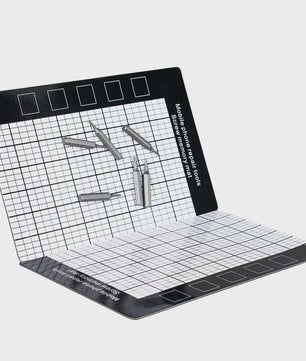 Magnetische Schroefmat voor Telefoonreparatie - 145x90mm Geheugenwerkpad met Maattabel