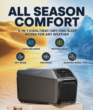 Draagbare Airconditioner 8000BTU - Koeling voor Tent, Camper & Caravan