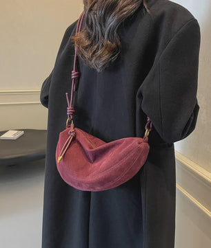 Trendy Kunstsuède Schoudertas Dames - Onderarm & Crossbody Tas