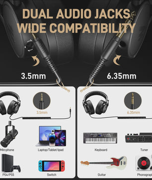 MAONO MH700 Professionele Studio Monitor Koptelefoon - 50mm Driver, Over-Ear, DJ & Podcast