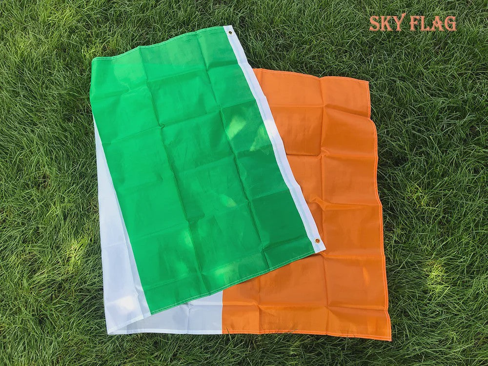 Ierse Vlag 90x150cm Polyester - Groen Wit Oranje