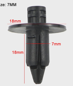 20x Kunststof Push Clips voor Motor Kuipdelen - 6mm, 7mm, 8mm